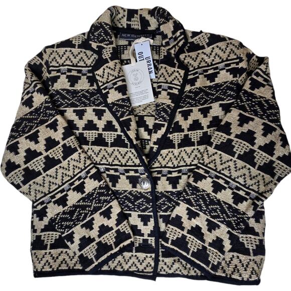 New Identity Vintage Southwestern Tapestry Cropped‎ Jacket Size S - Picture 2 of 14